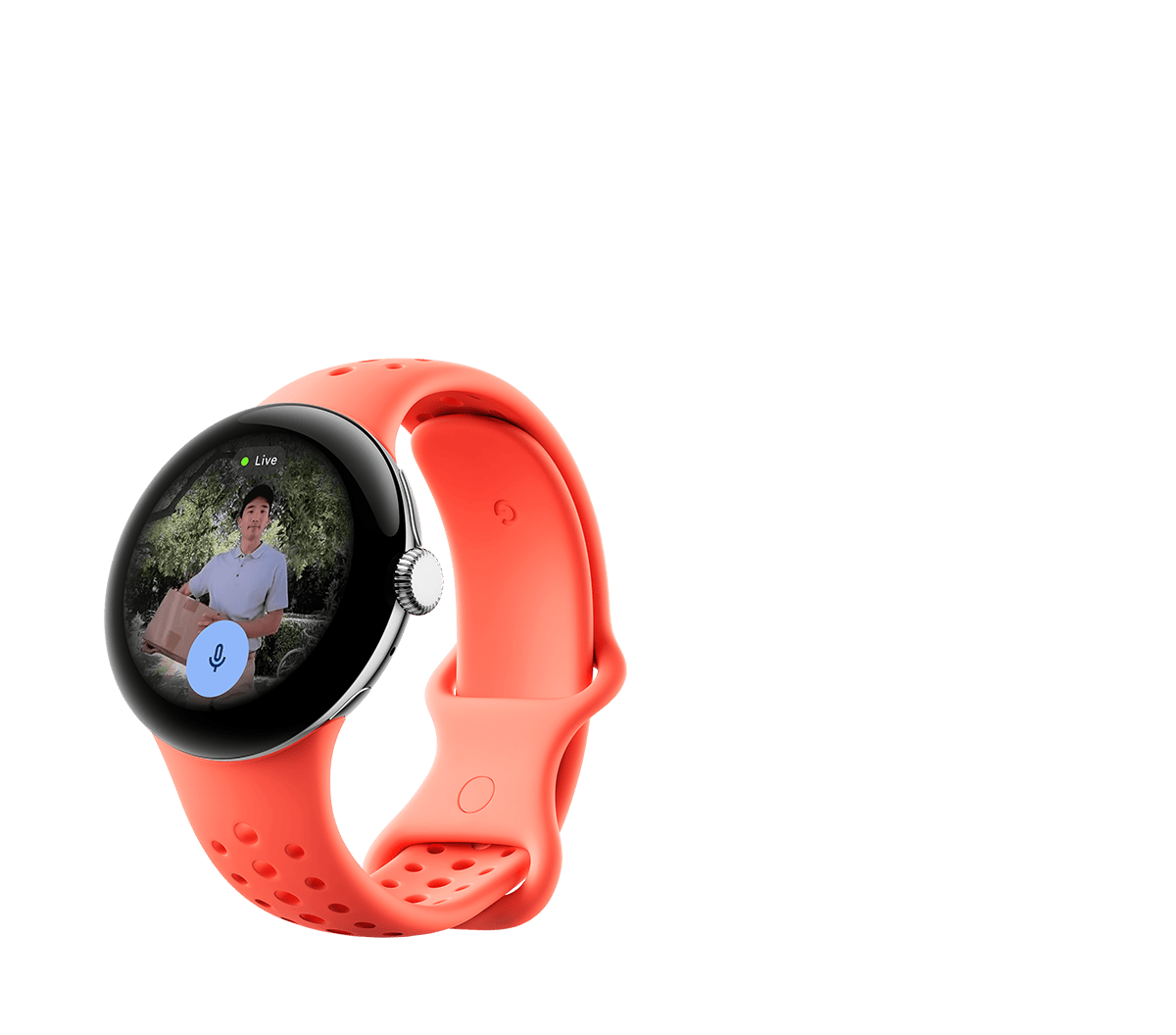 Nest Doorbell feed on Pixel Watch