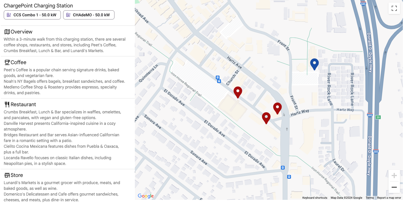 Highlight activities in a geographic area