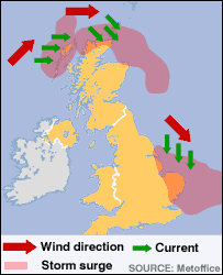 Tidal Surge Map