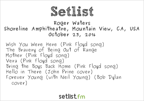 Roger Waters Setlist Bridge School Benefit 2016 2016, The Best of Pink Floyd