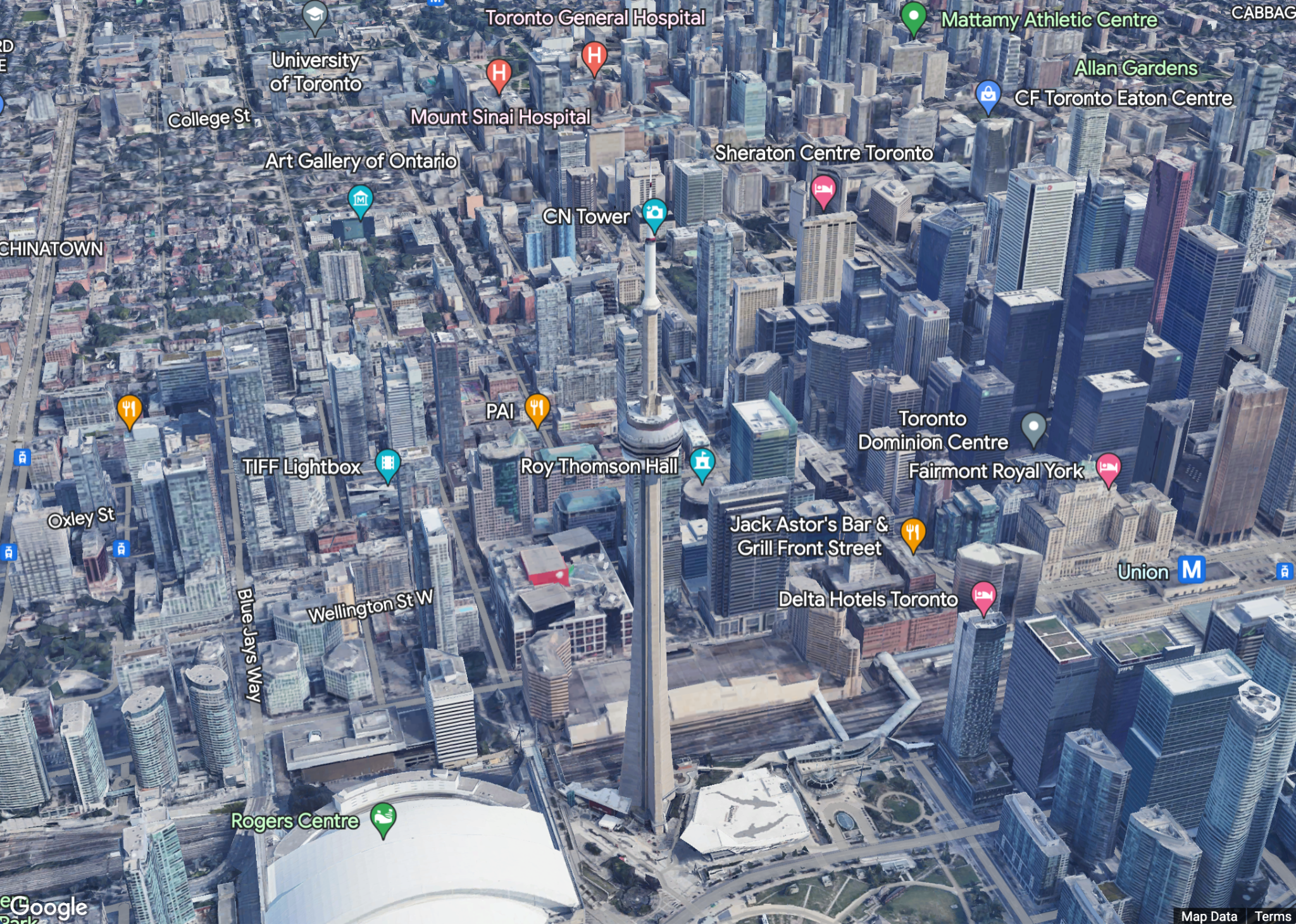 3D Maps CN Tower