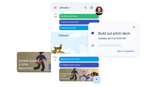 Manage work, personal life and everything in between with Google Calendar.